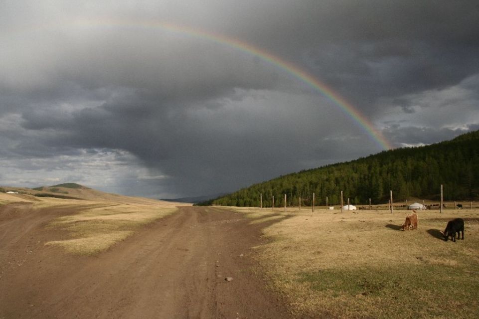 Mongolei,Tsenkher Jiguur,Regenbogen